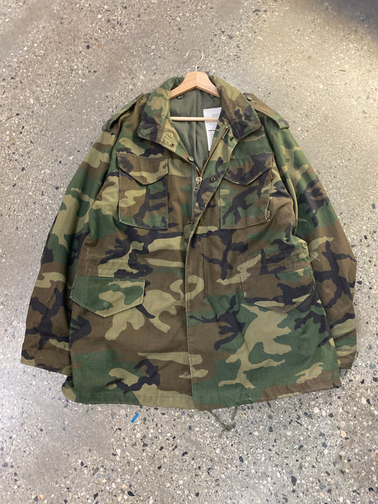 (L/XL) Alpha Industries Heavy Military Camo Jacket