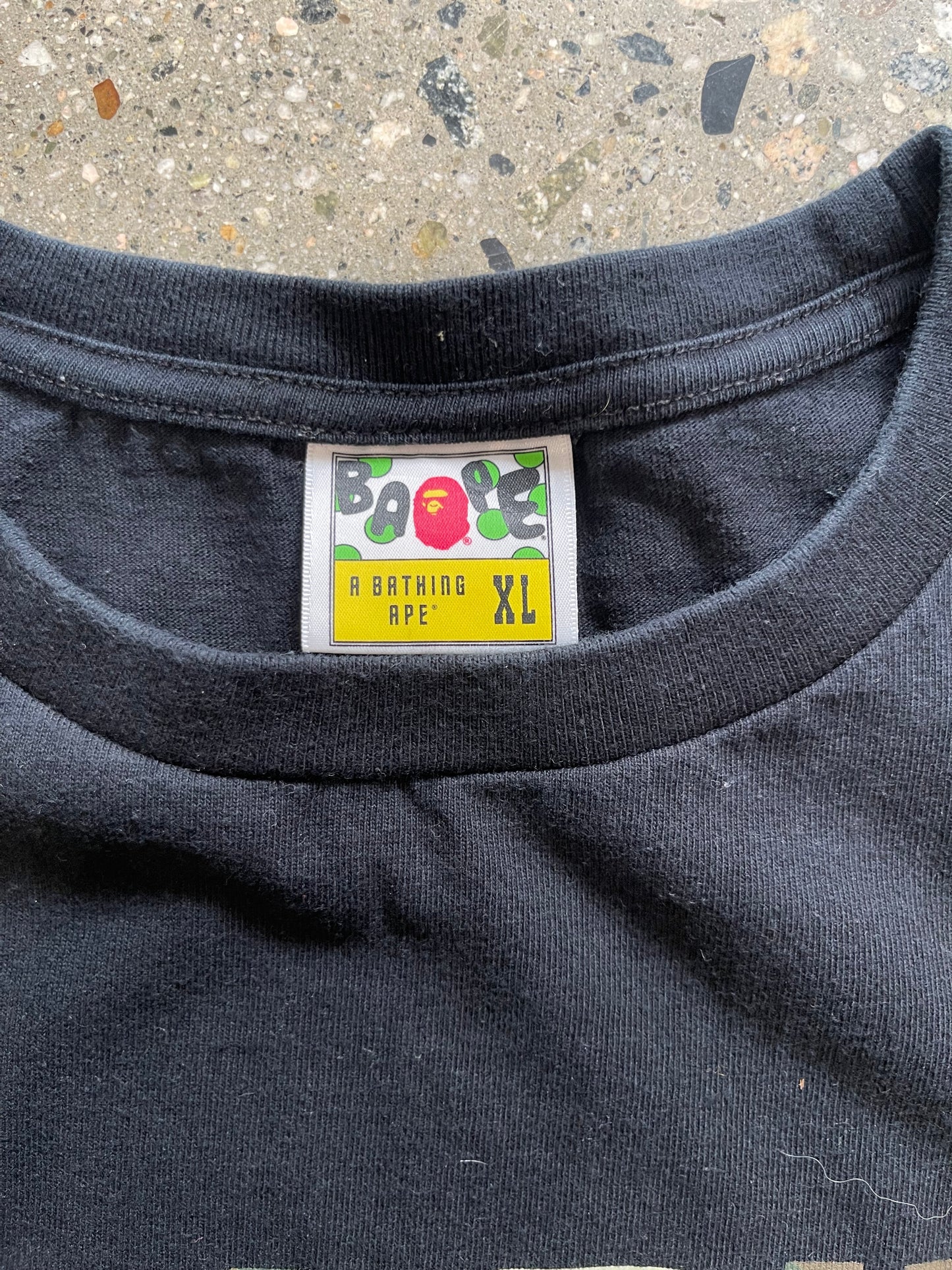 (XL) Bape Script Logo Tee