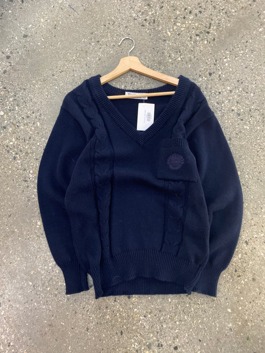 (s/m) Burberry V neck cable