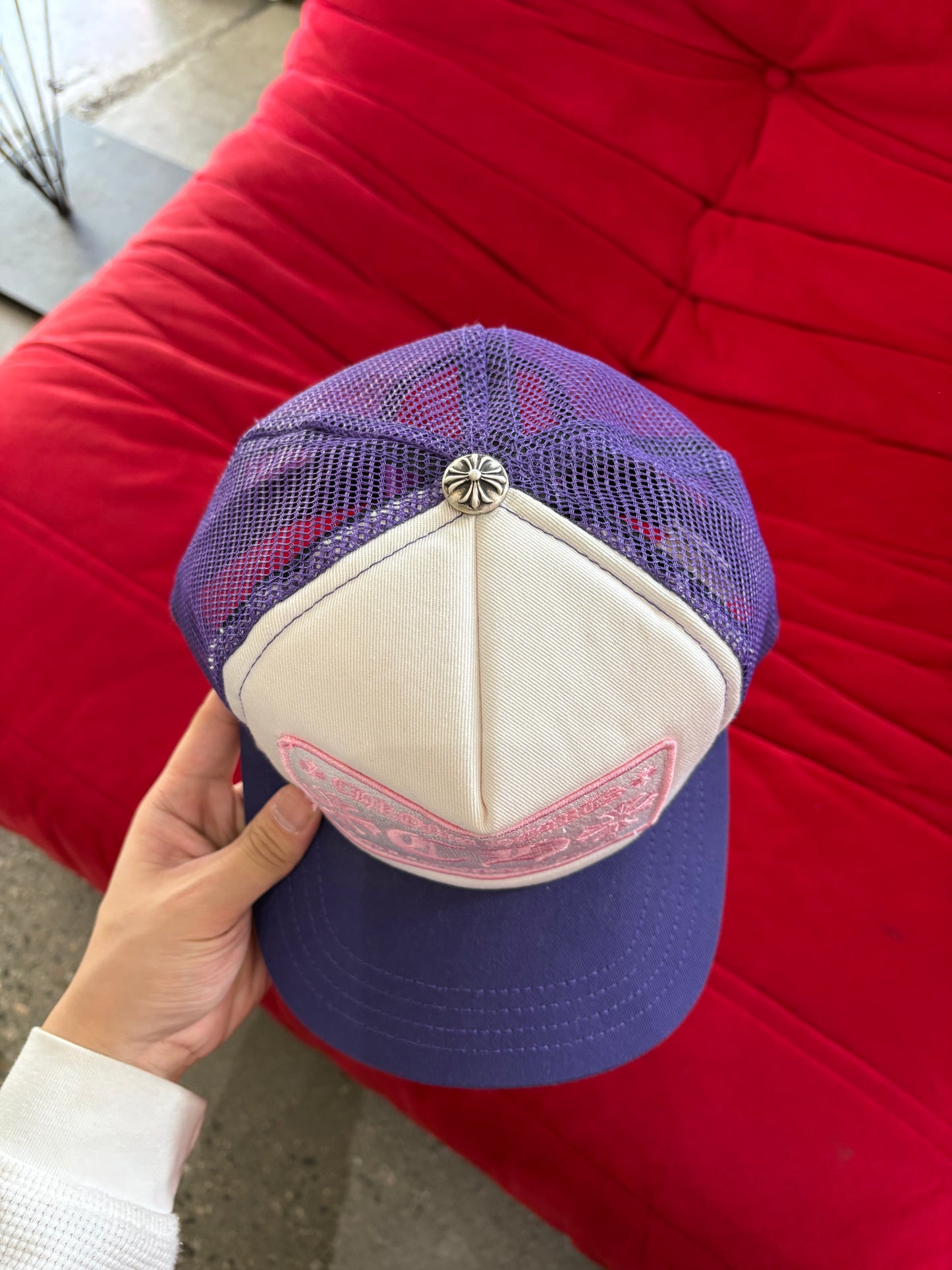 (OS) Chrome Hearts Rare Hollywood Purple Trucker