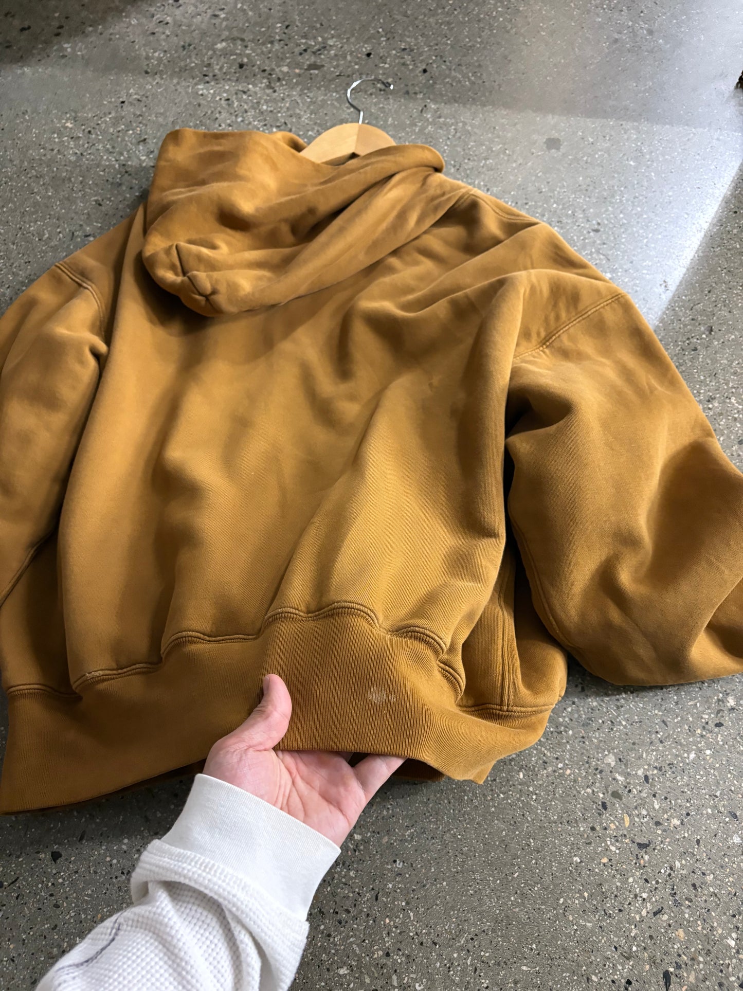 (L) YZY x Gap Mustard Perfect Hoodie 450 GSM Heavy weight