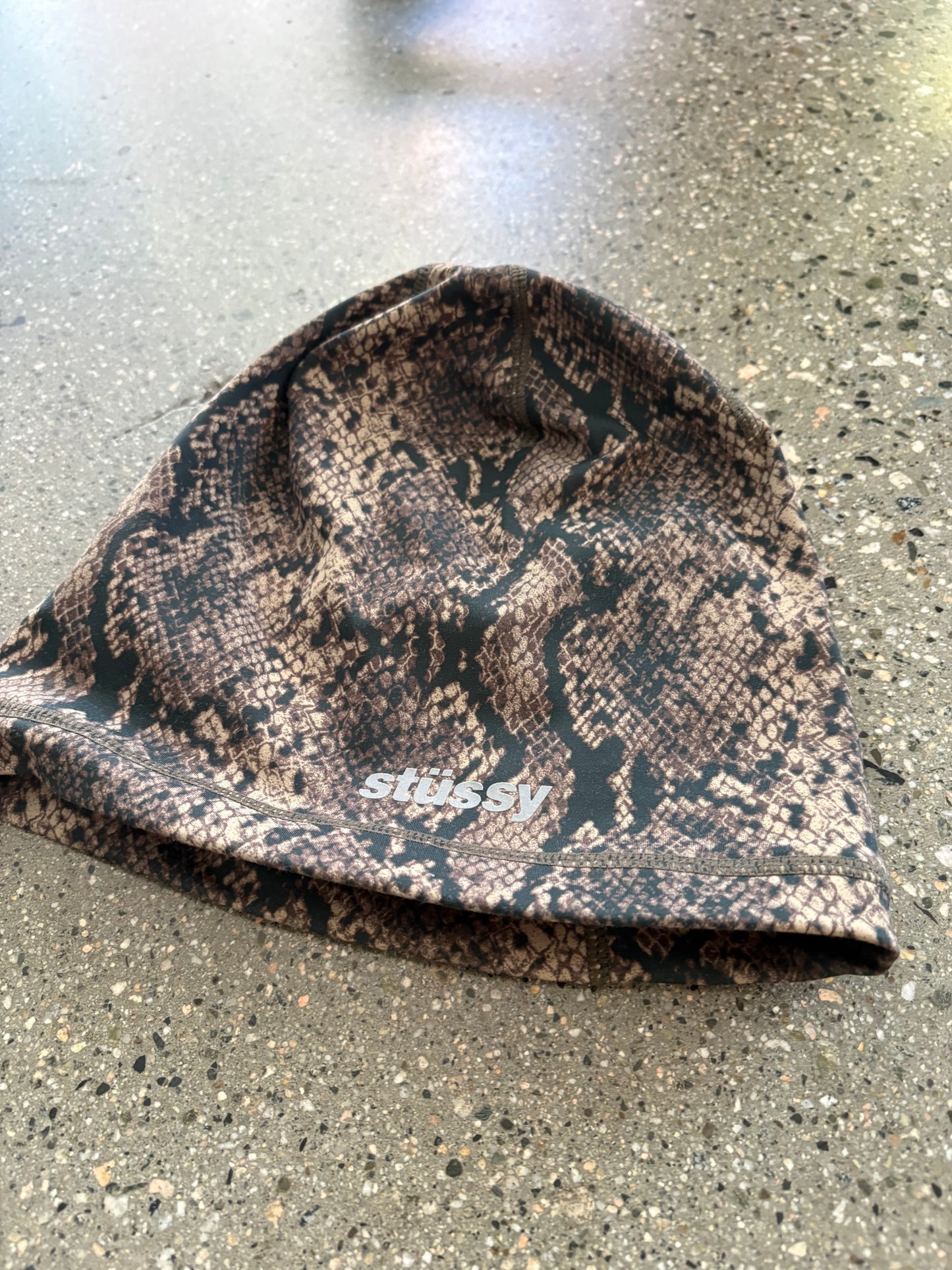 Stussy Snakeskin Reversible Tech Skully