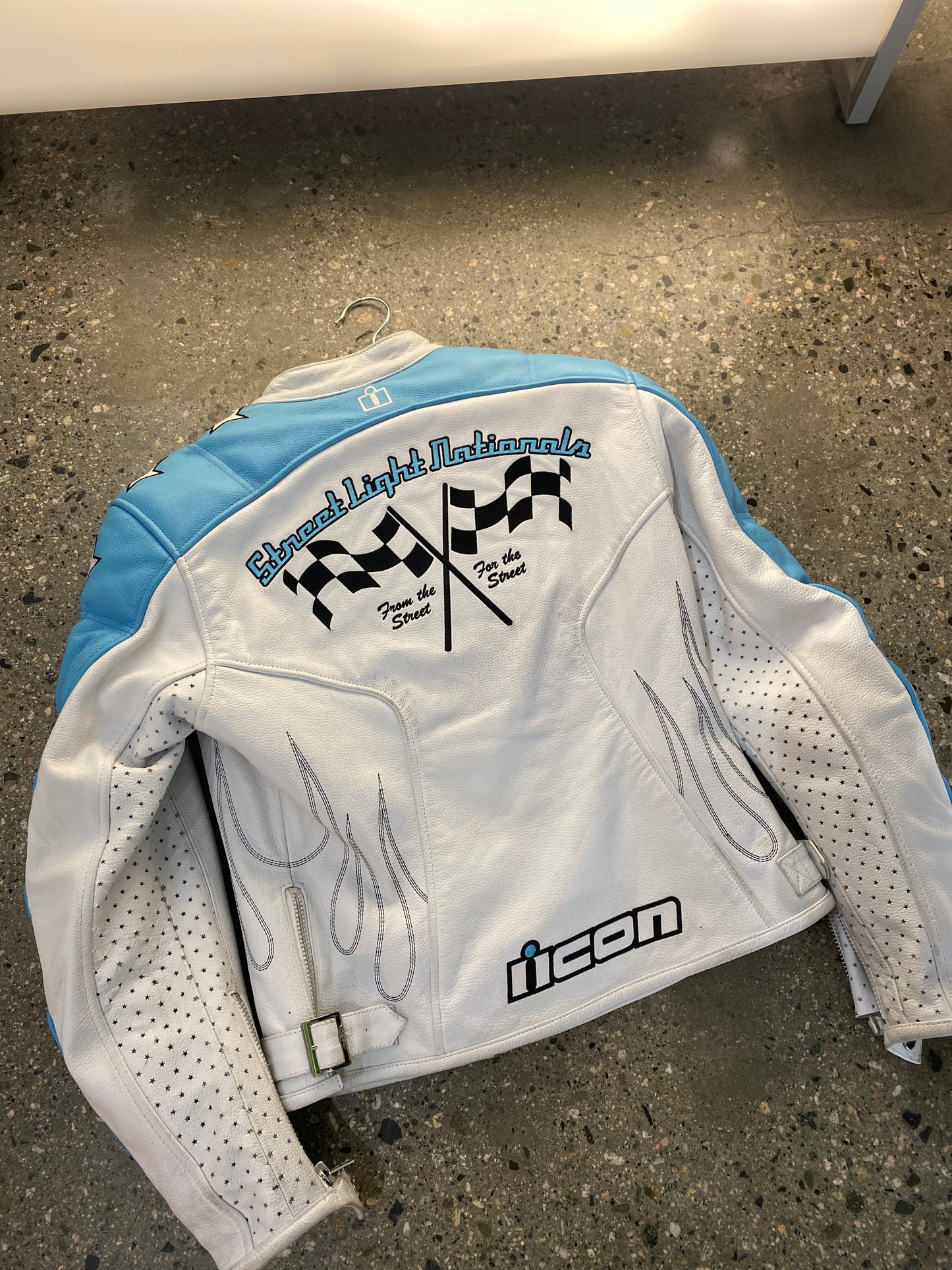(M womens) Icon full leather jacket ( Removable Padding )