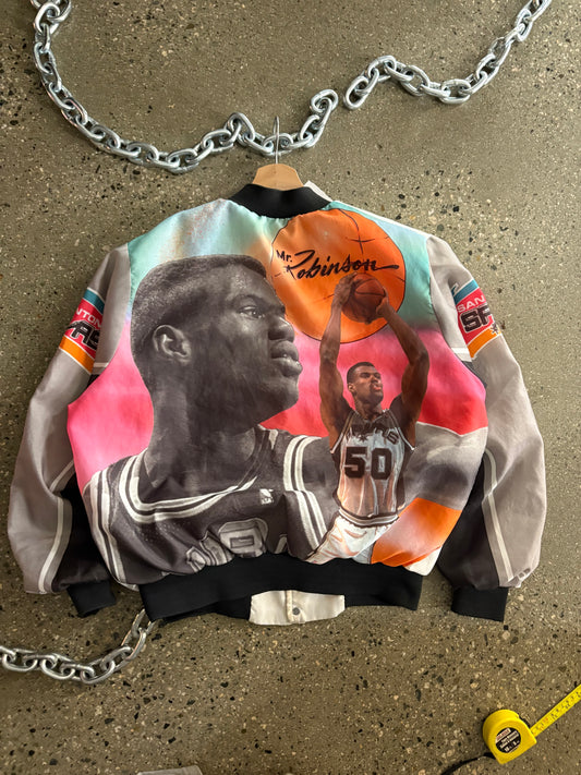 (M) Vintage 90s Rare Chalkline David Robinson Jacket