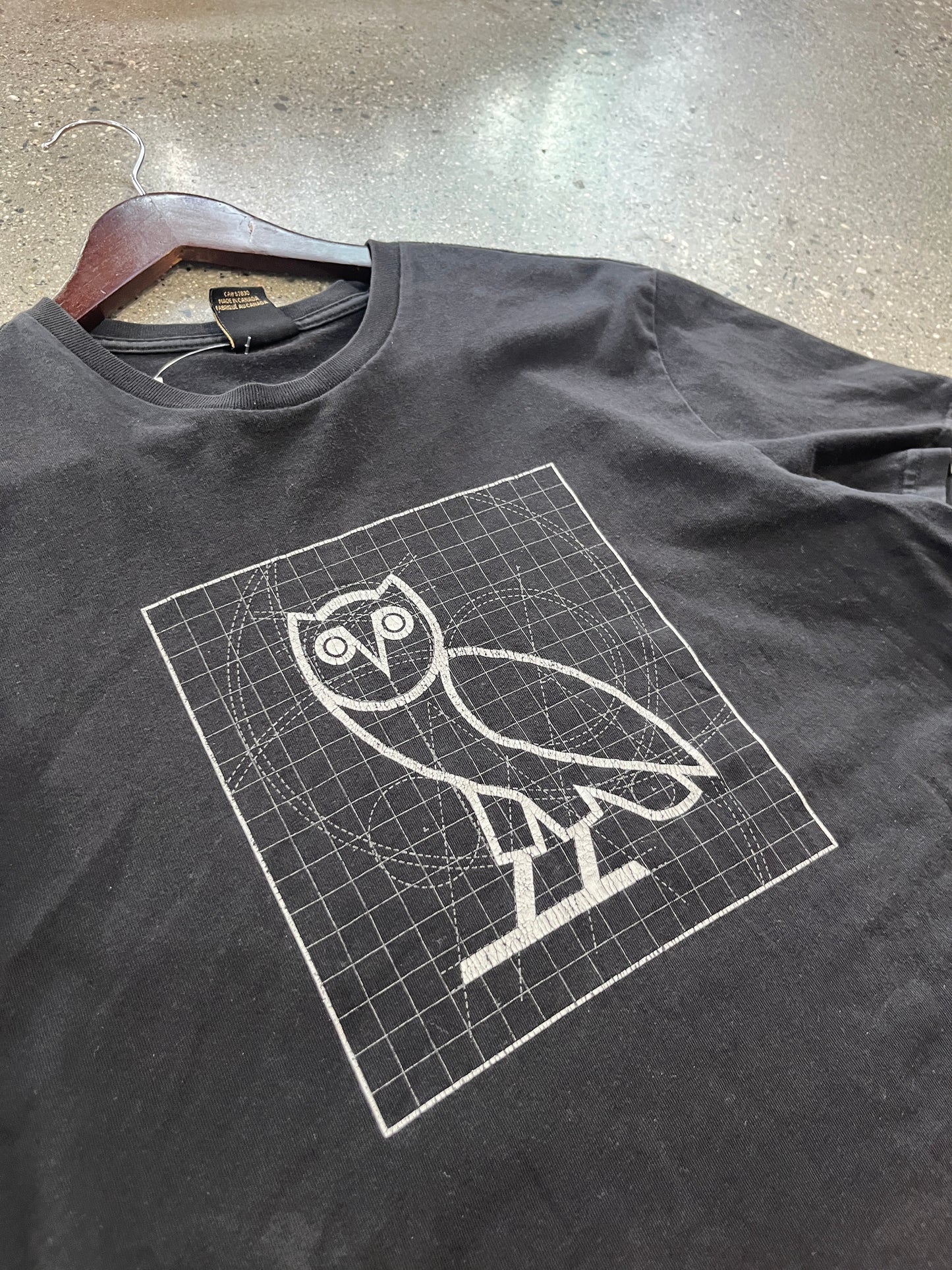 (S) OVO Owl Black Tee