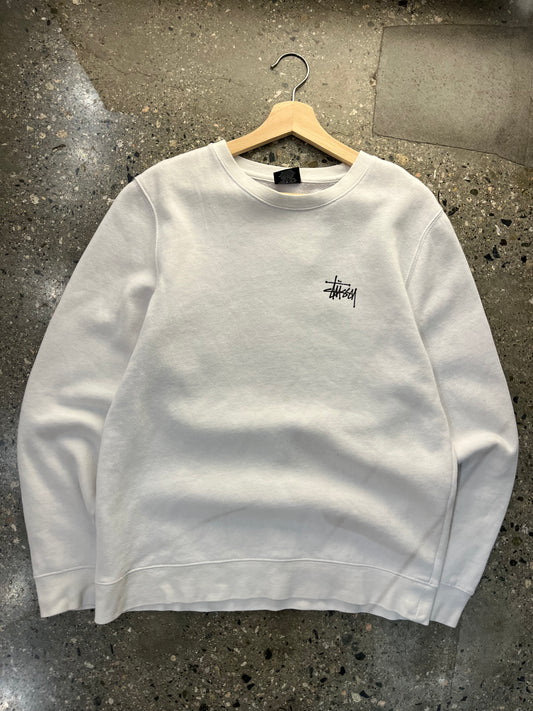 (M) B141 - stussy Crewneck white
