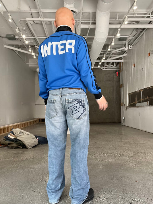(32”) Distressed Phat Farm Blue Denim