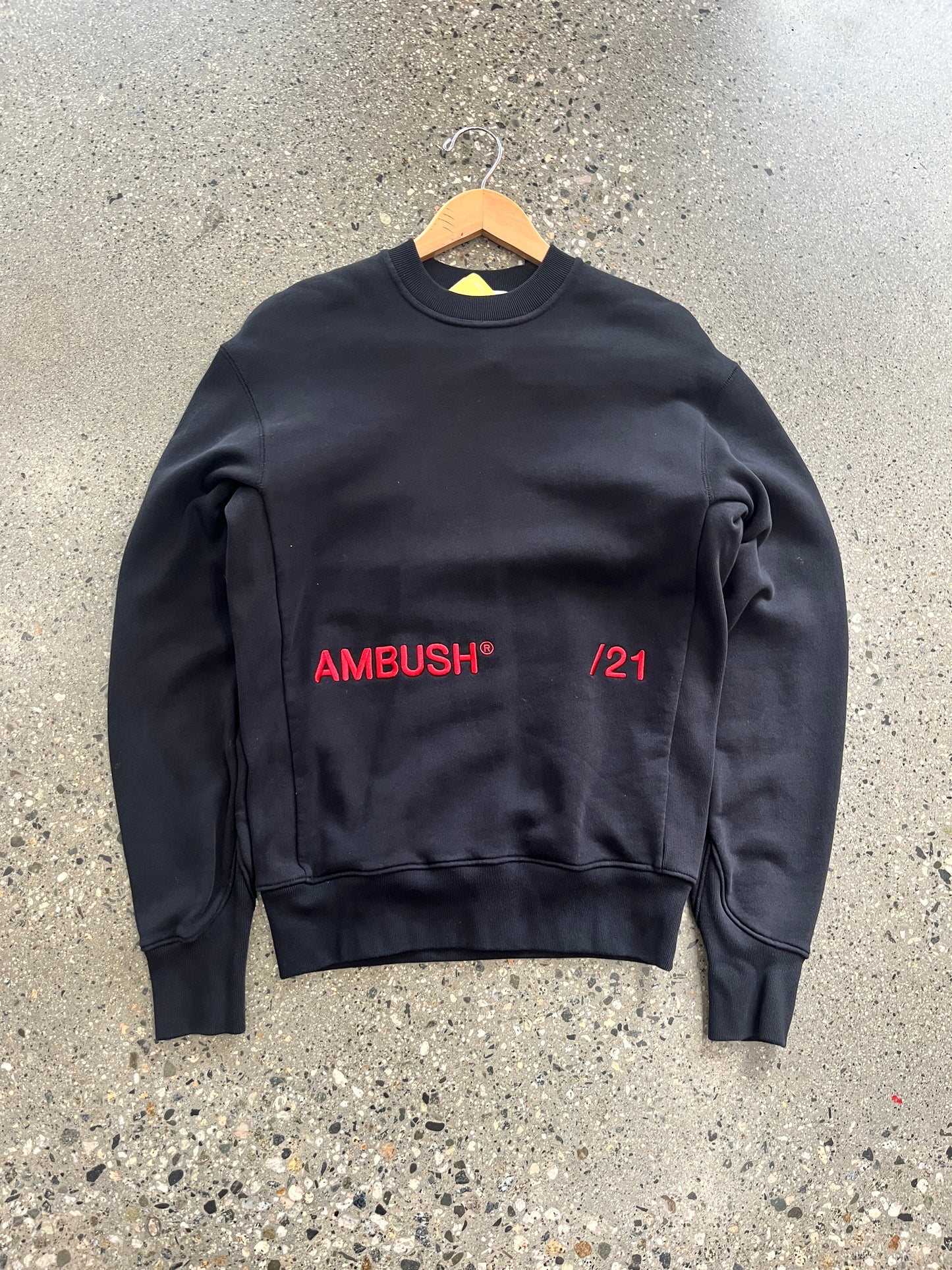 (XS/S) Ambush Script Black Crewneck