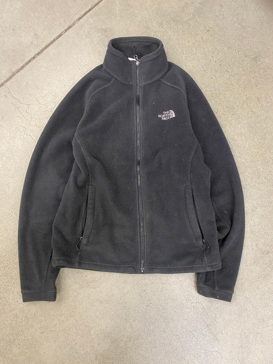 (L) TNF Black Zip Fleece