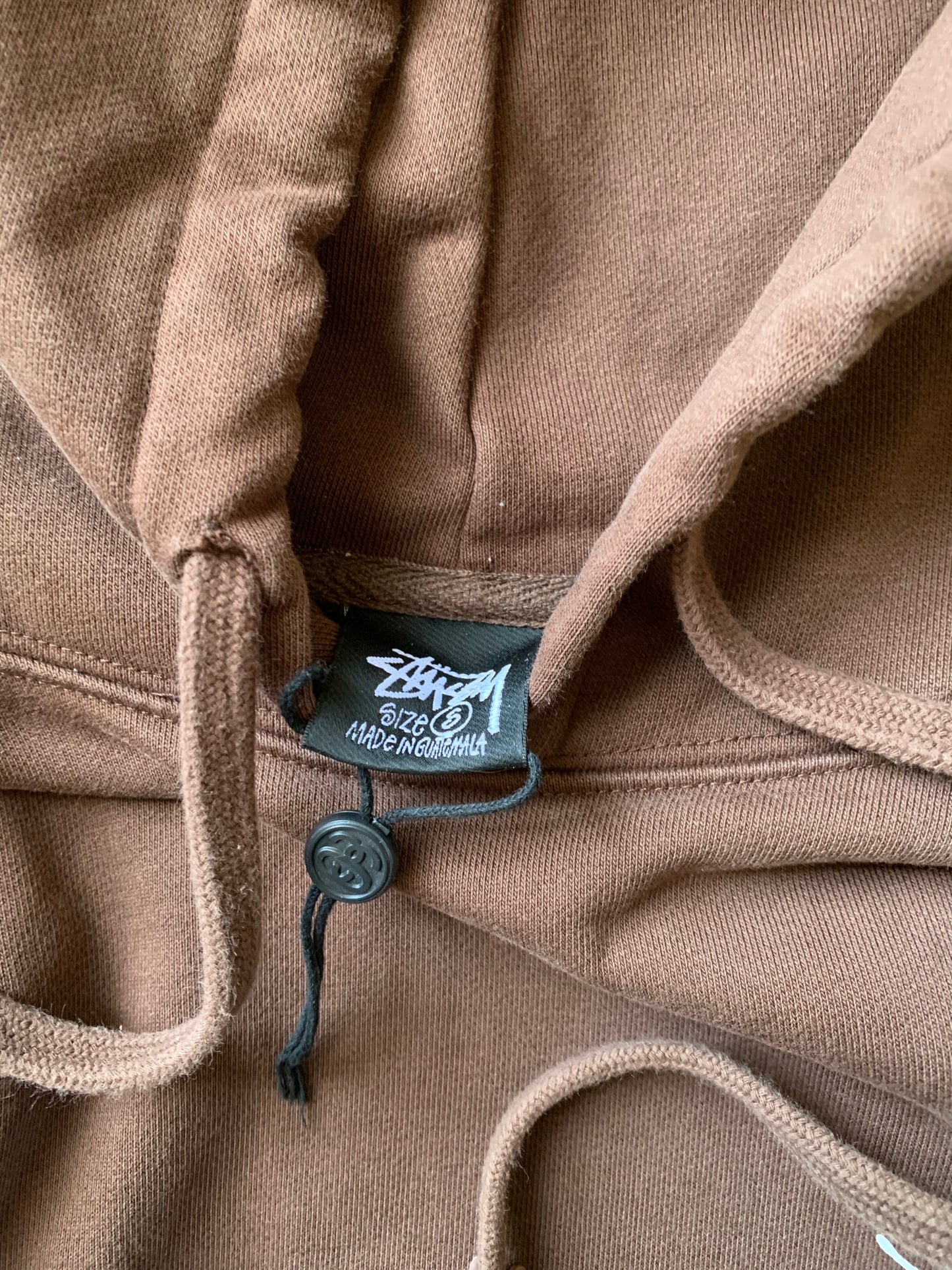 (S) Stussy Chocolate Brown Script Hoodie