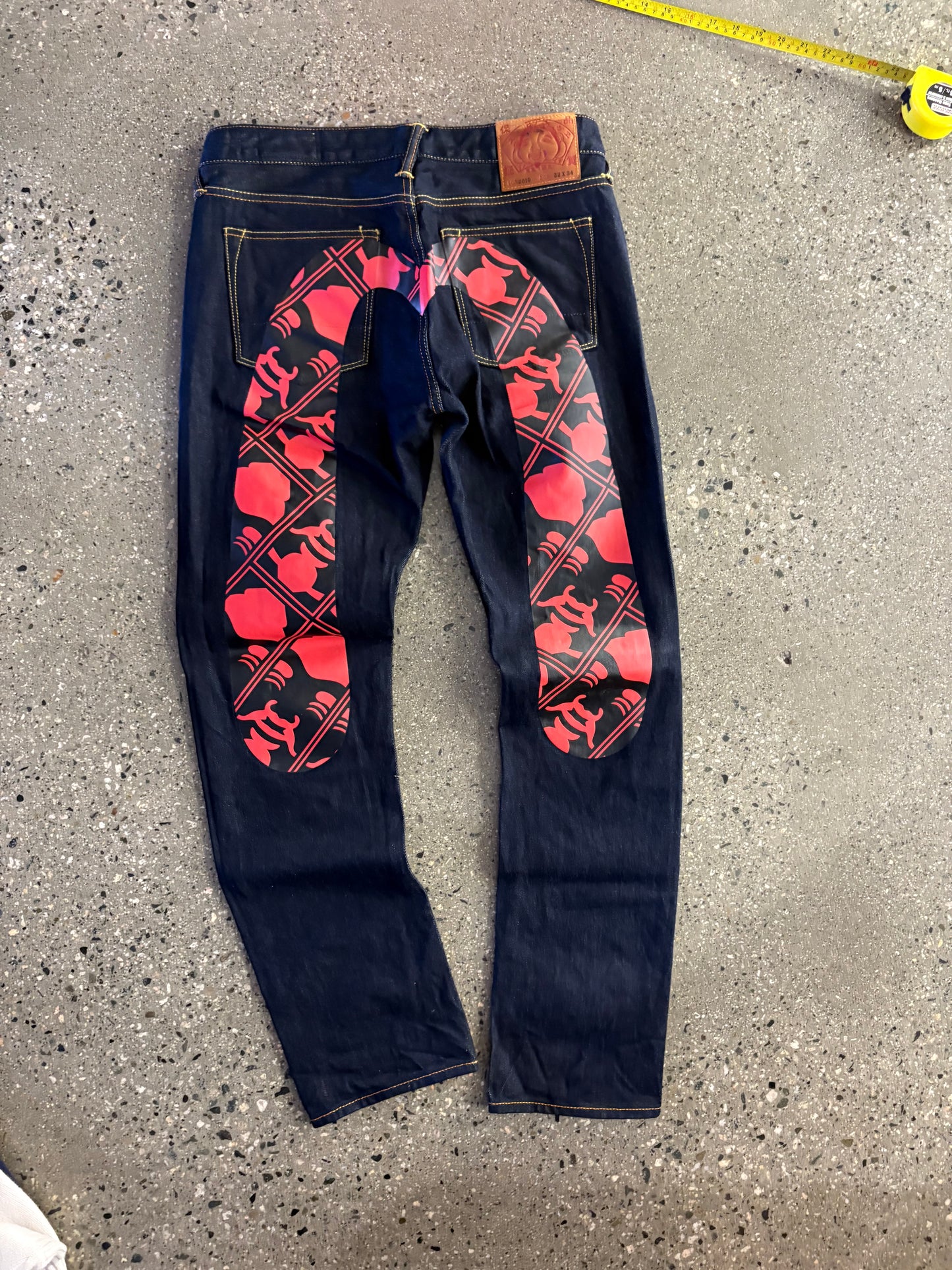 (32”) Evisu Raw Denim Selvedge Daicock
