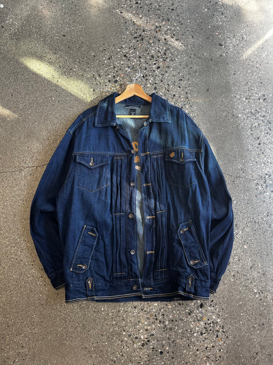 (L) Rocawear Raw Denim Jacket