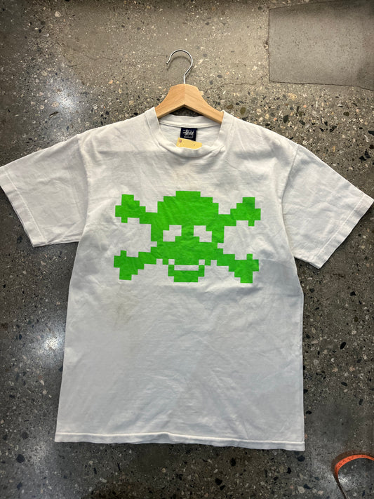 (M) 1990s Stussy Pixel Skull