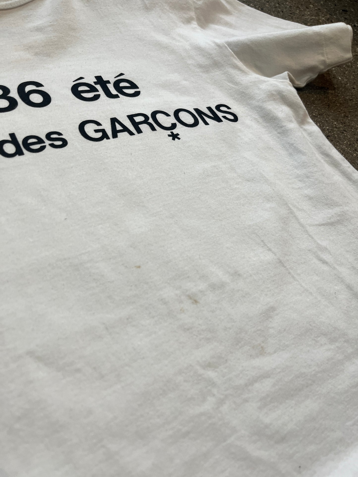 (M) Comme Des Garcons White Tee