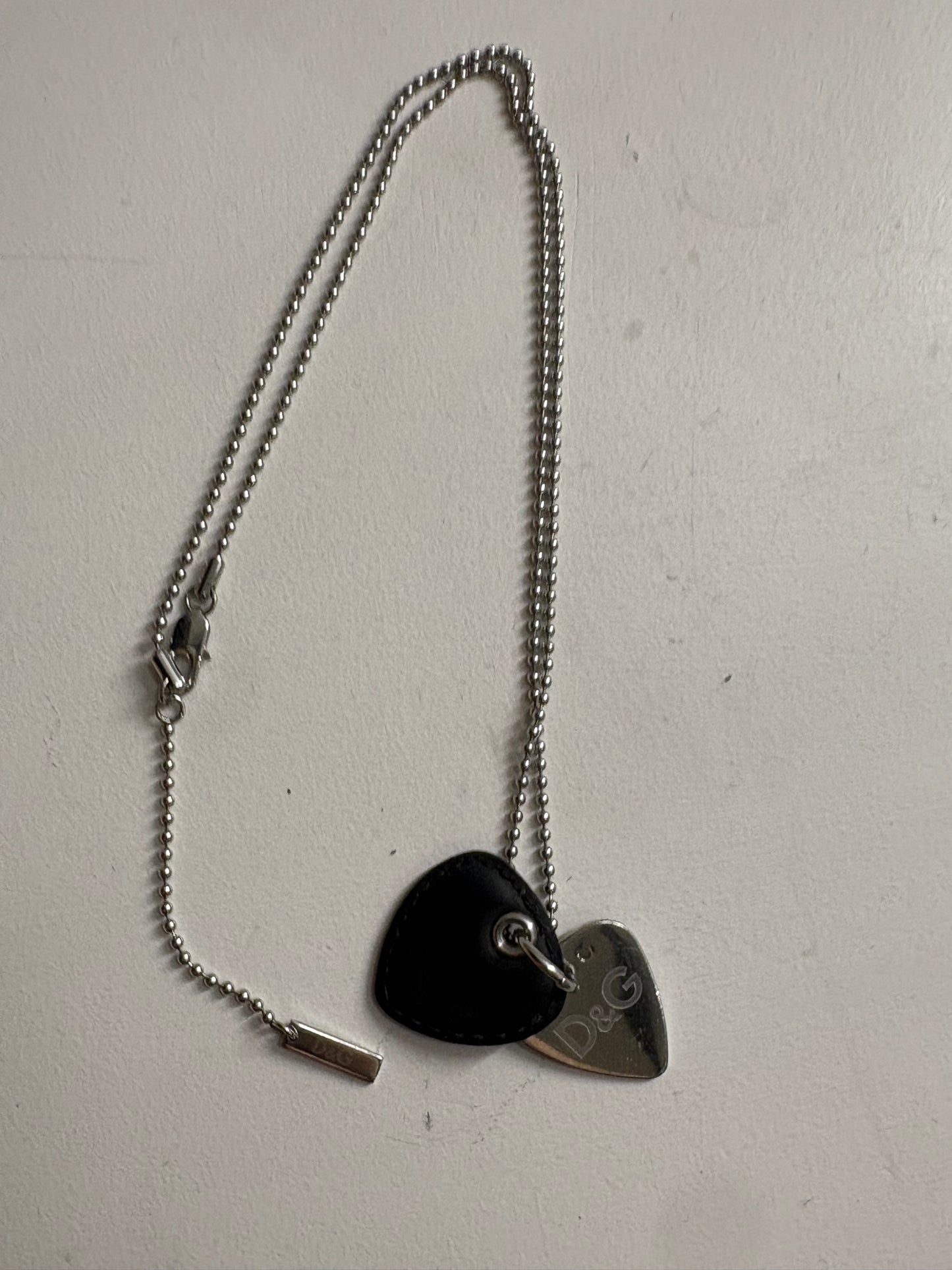 11.5” D&G Guitar Pick Pendant + Chain