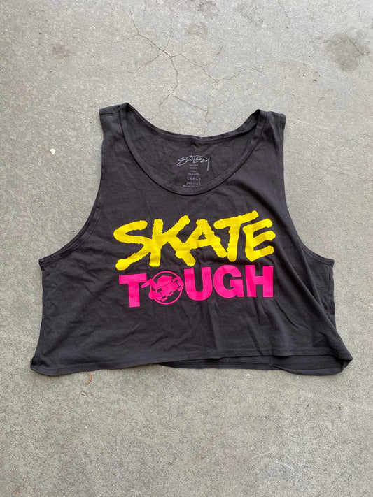 ~( L ) Stüssy Skate Tough Crop Tank