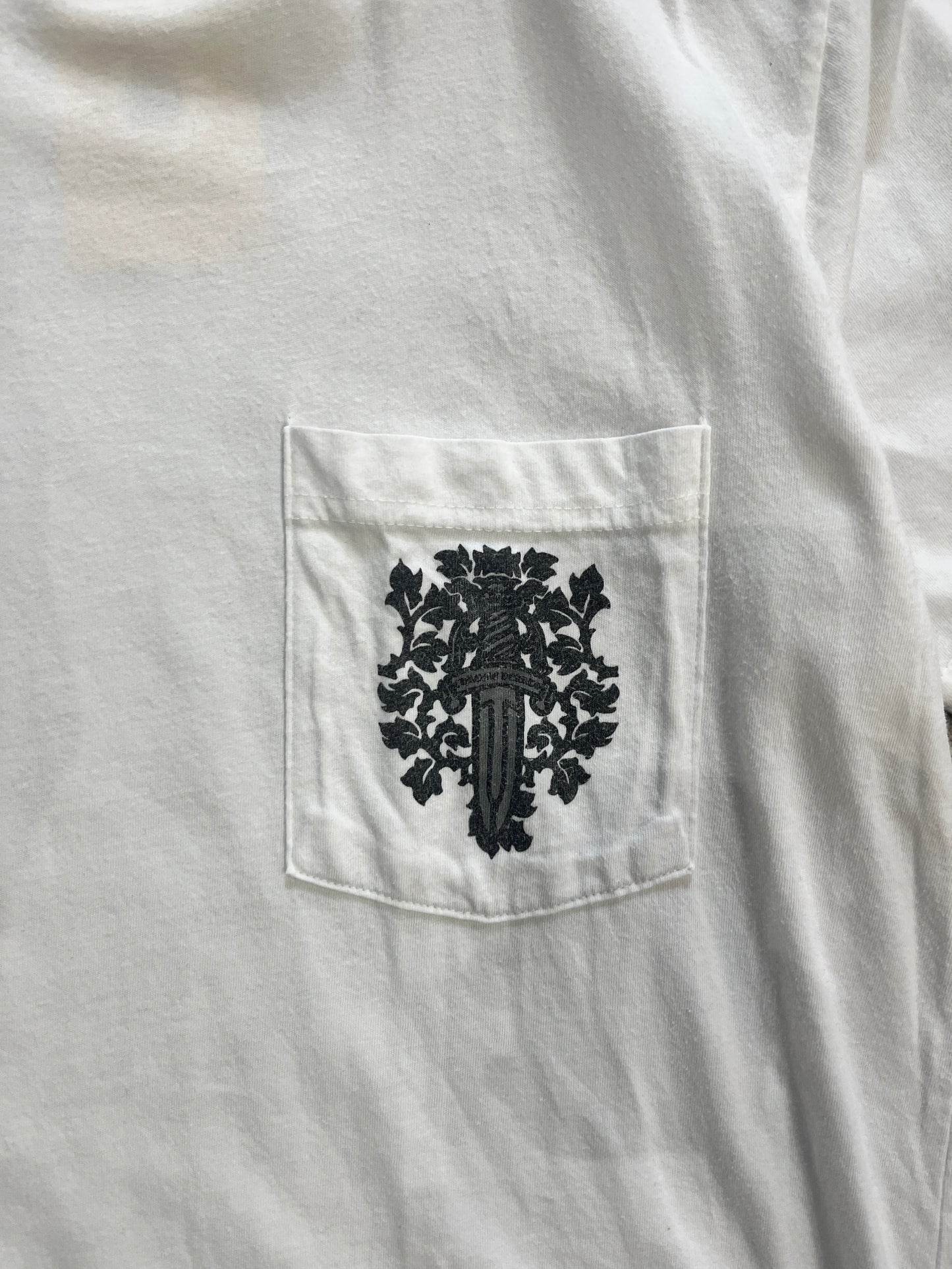 (M) Chrome Hearts White Dagger Tee