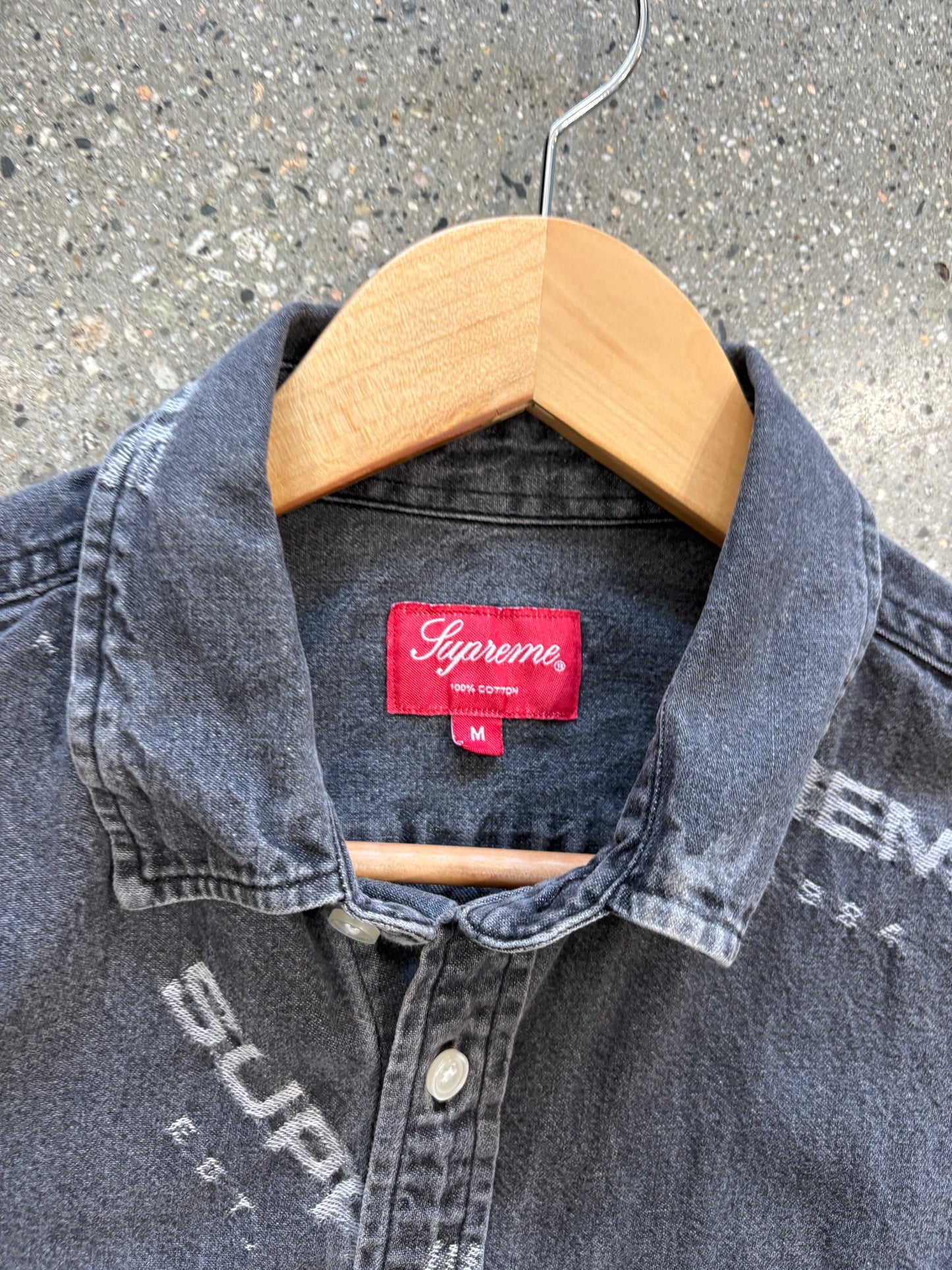 (S) Supreme Script Button up