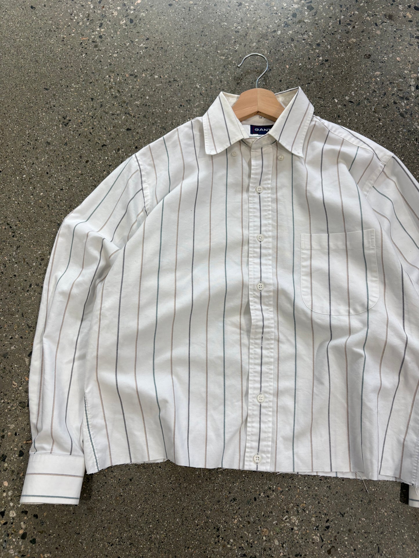 (M) Baldy 1/1 Button up Cropped shirt