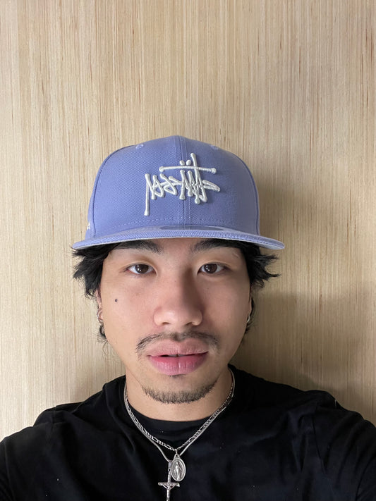 (7 5/8) Stussy Japan x New Era Lavender Fitted