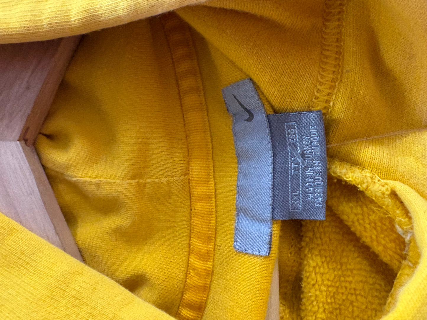 2000s Nike Mango Yellow Swoosh Hoodie