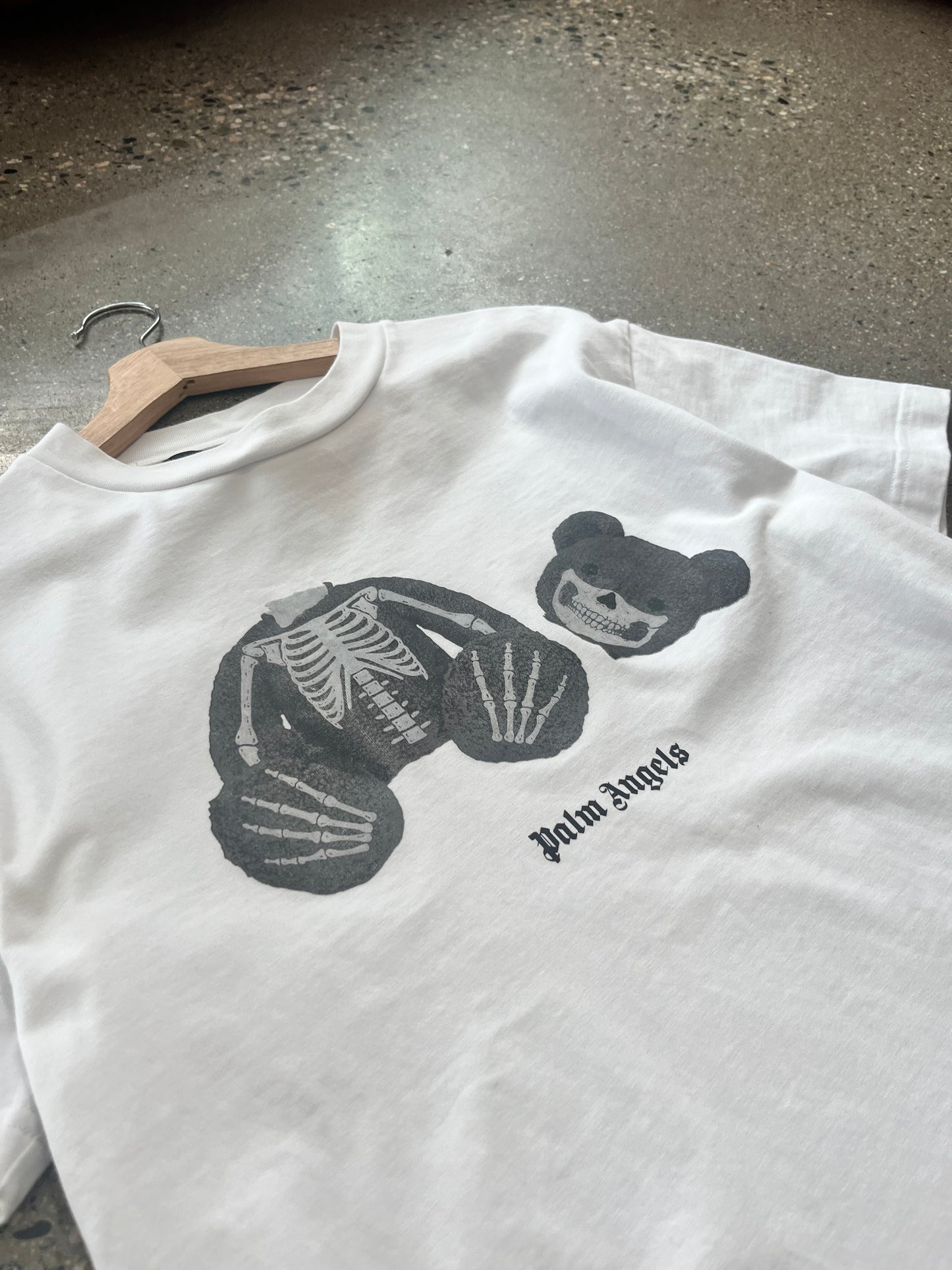 (S) Palm Angels Skeleton Bear Tee