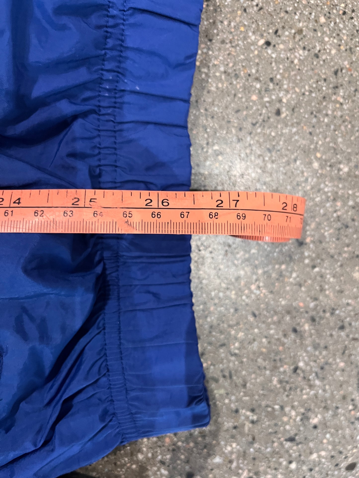 (L) 1990s Nike Big Swoosh Blue White Windbreaker