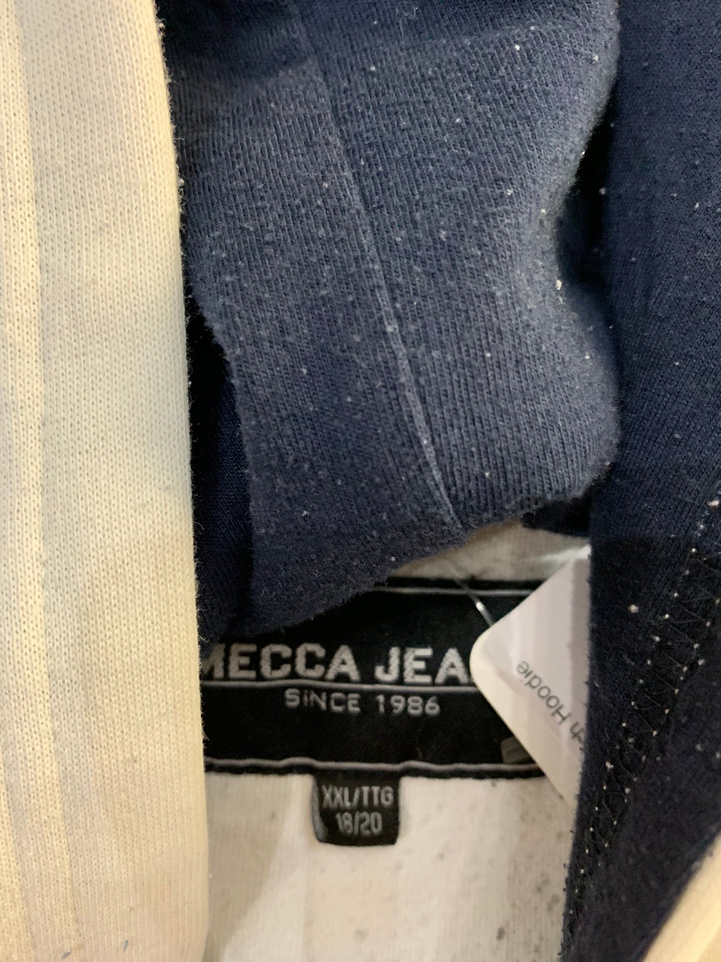 (L/XL) 00's Mecca Jeans Athletics Patch Hoodie