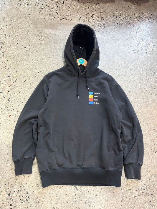 (M) Palace Green Beer Pizza Hoodie