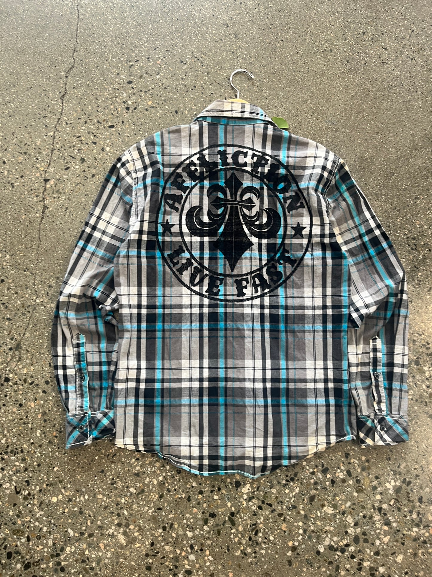 (L) Affliction Flannel Doublesided