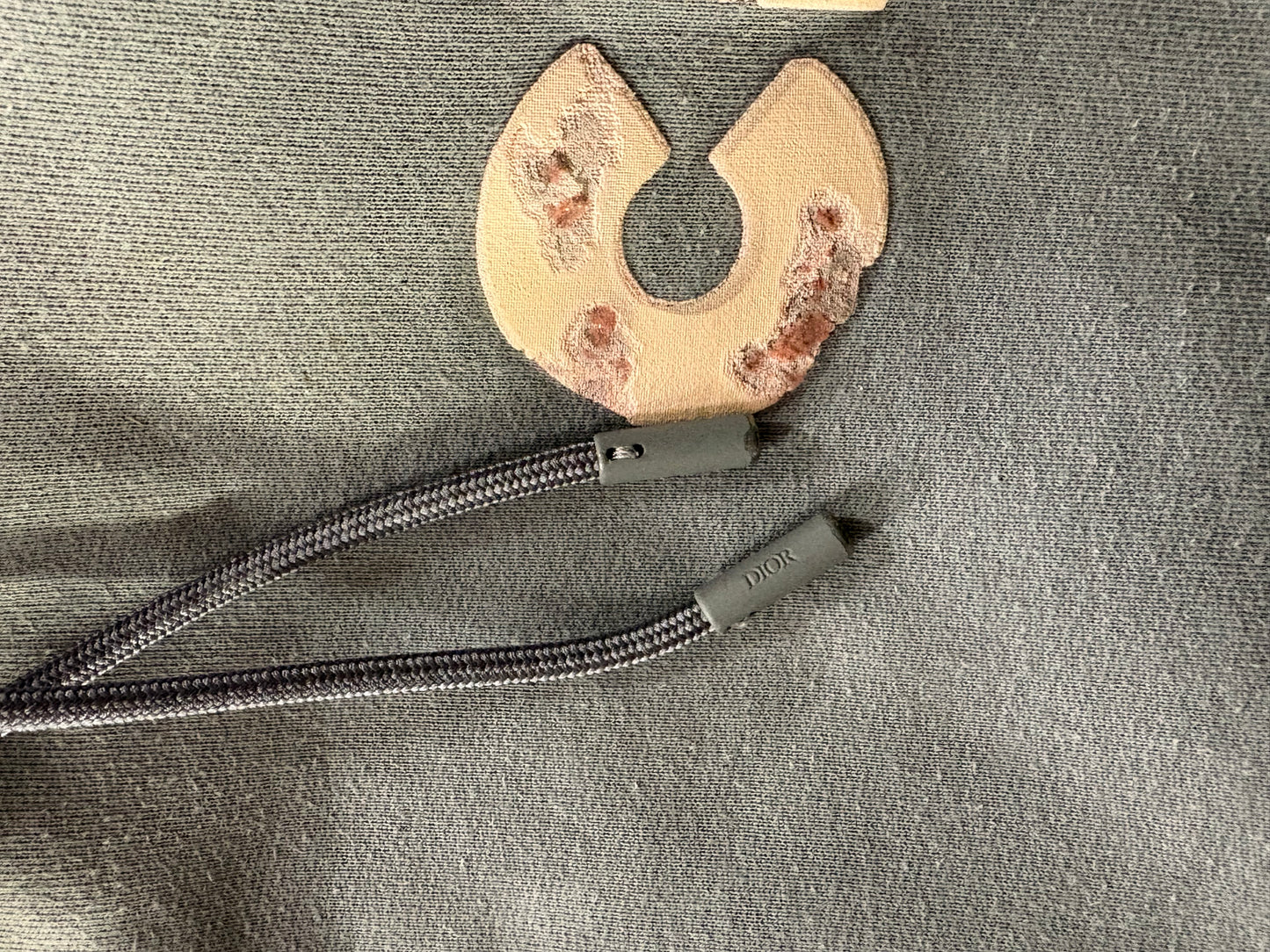 (L) Authentic Christian Dior x Daniel Arsham Blue Hoodie