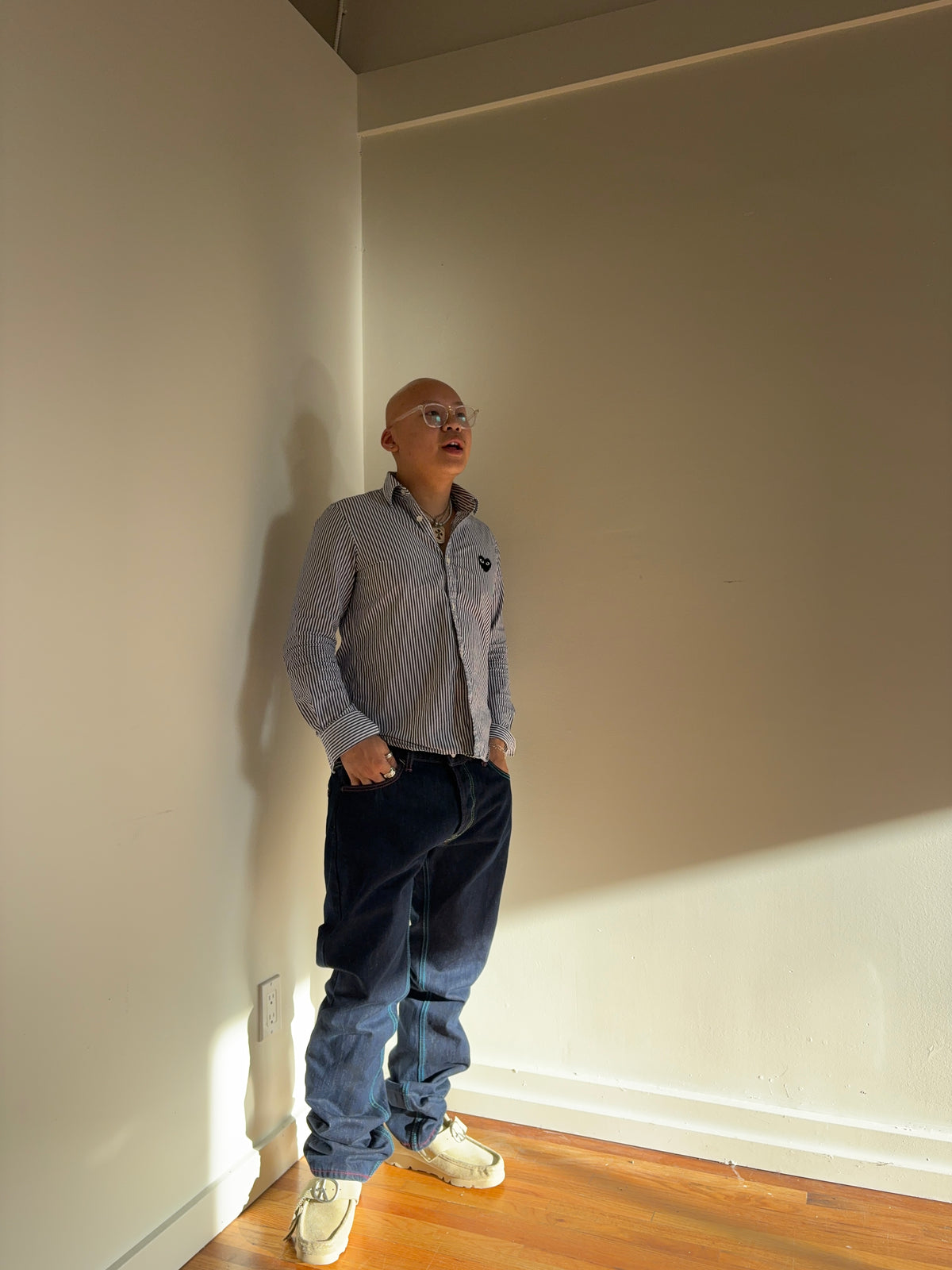 (L) “36” Evisu Dark Wash Denim