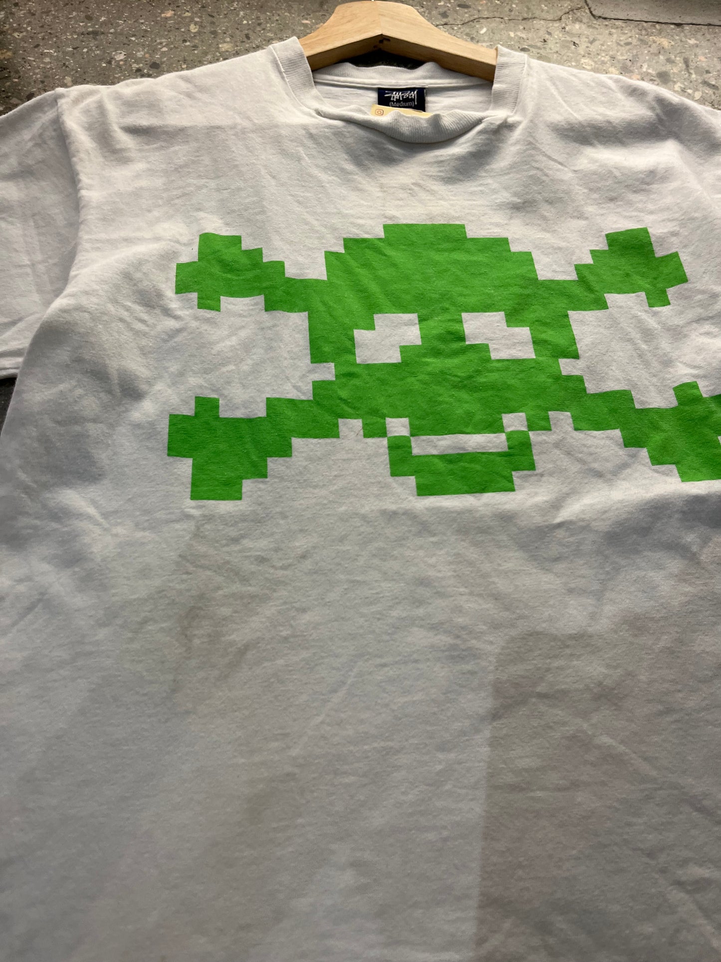 (M) 1990s Stussy Pixel Skull