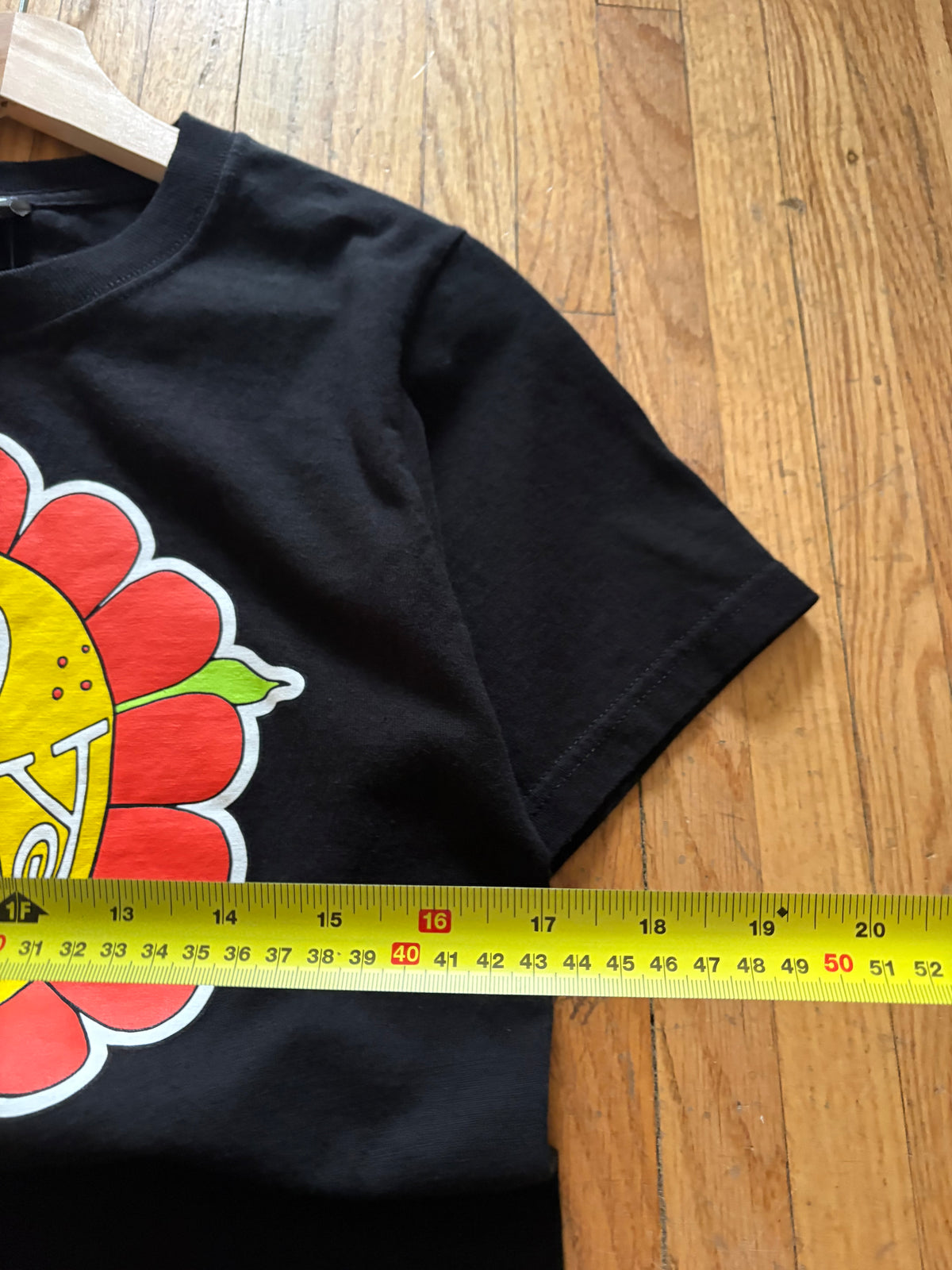 Stussy Black Flower Tee