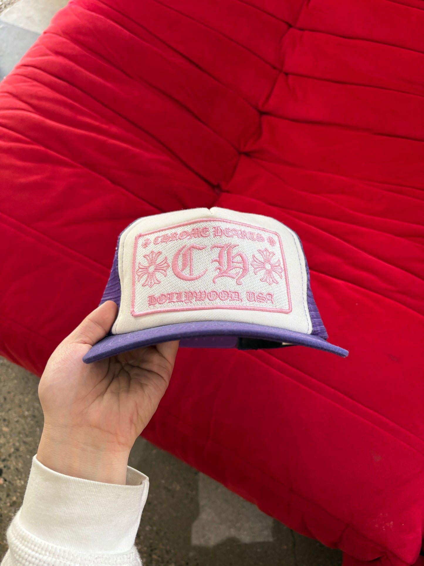 (OS) Chrome Hearts Rare Hollywood Purple Trucker