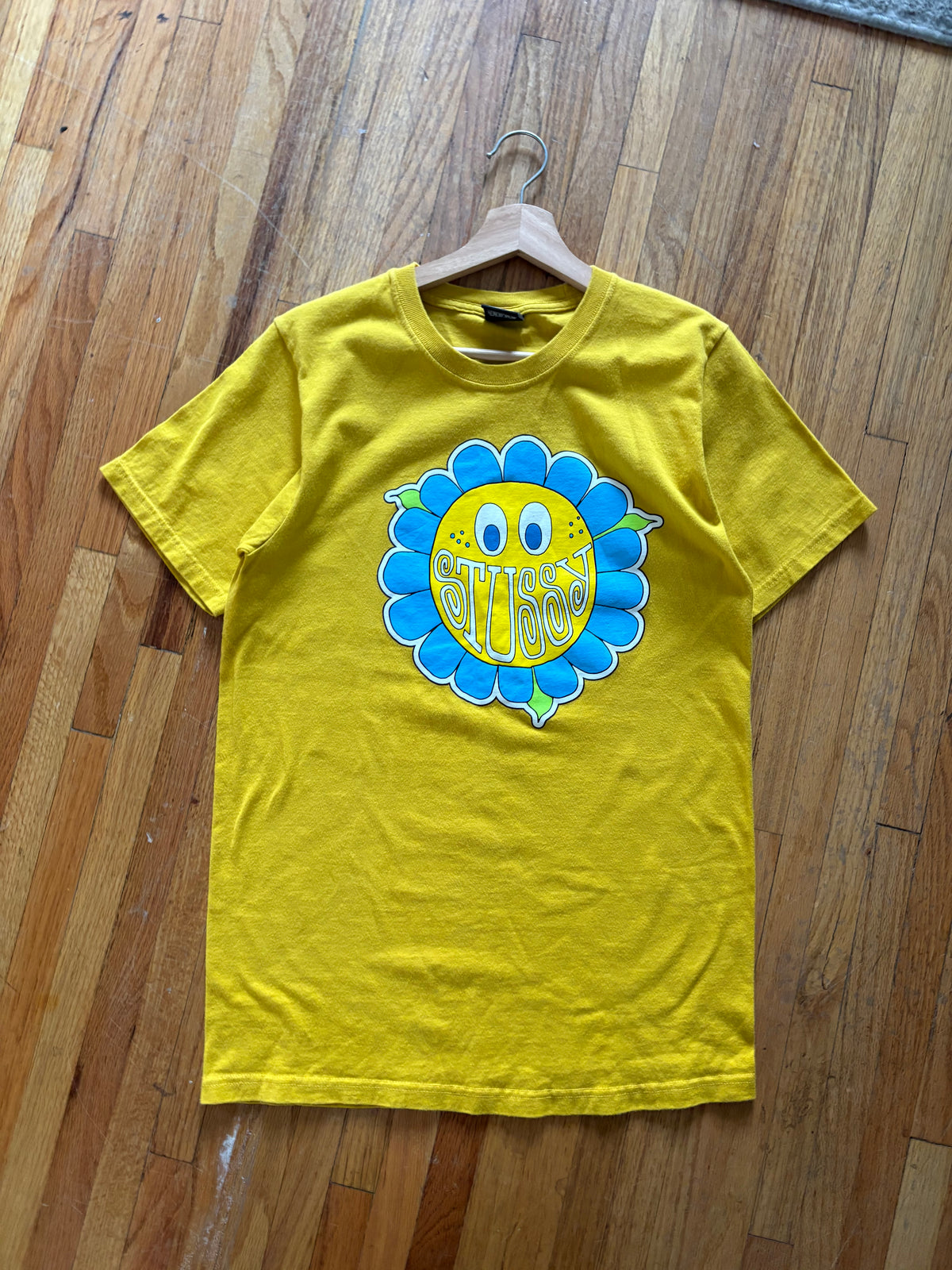 Stussy Yellow Flower Tee