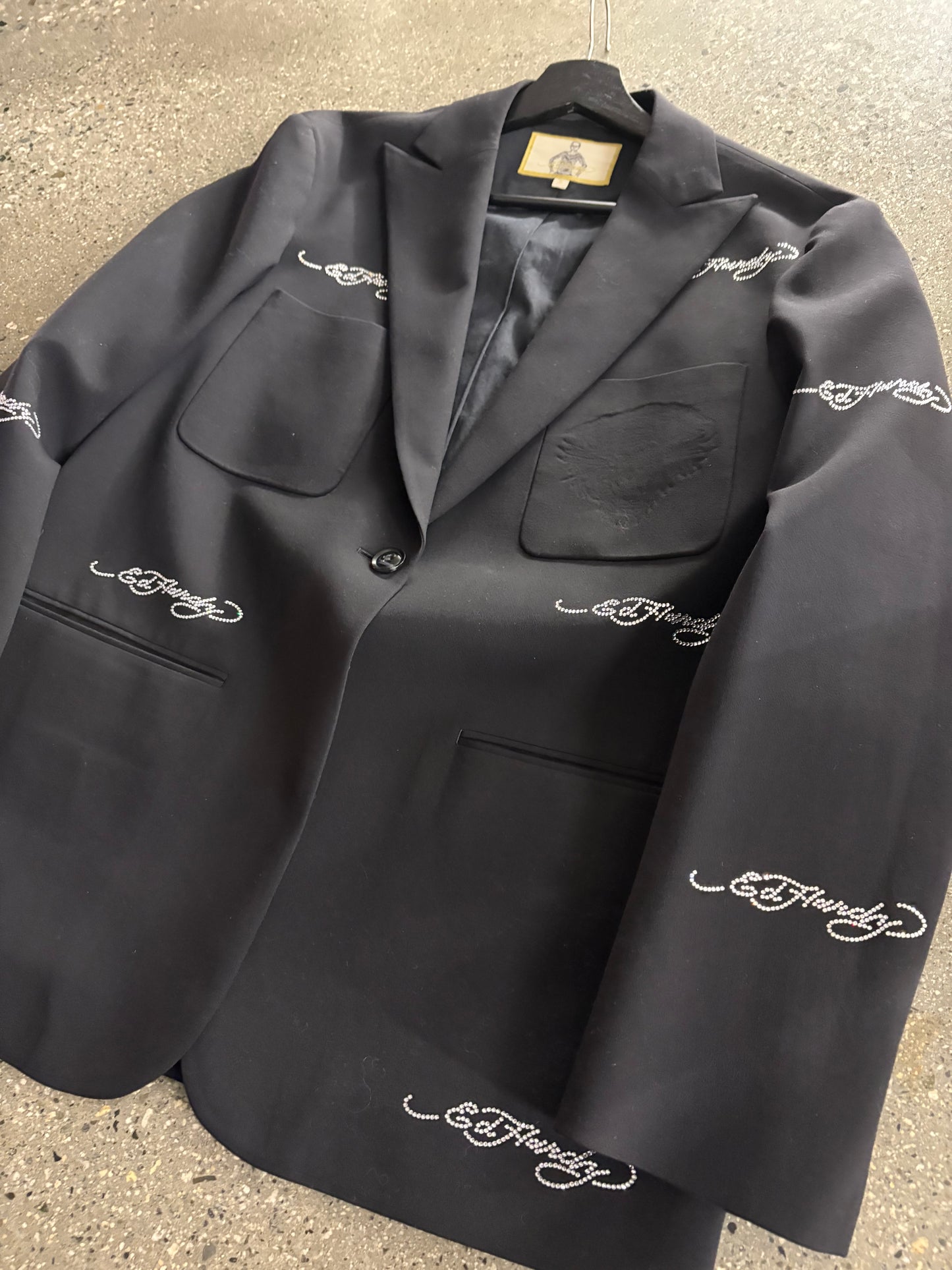 (S) Ed Hardy Rhinestone Blazer
