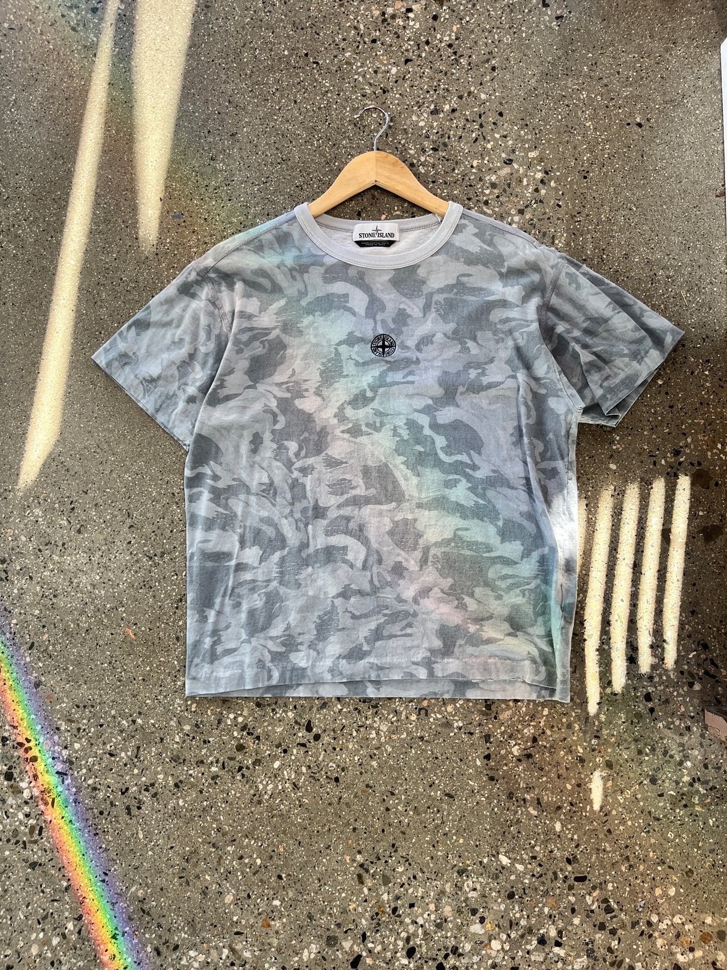 (L) Stone Island Big Loom Camo Tee