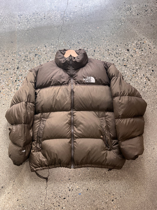 (XL) TNF 700 brown puffer nuptse