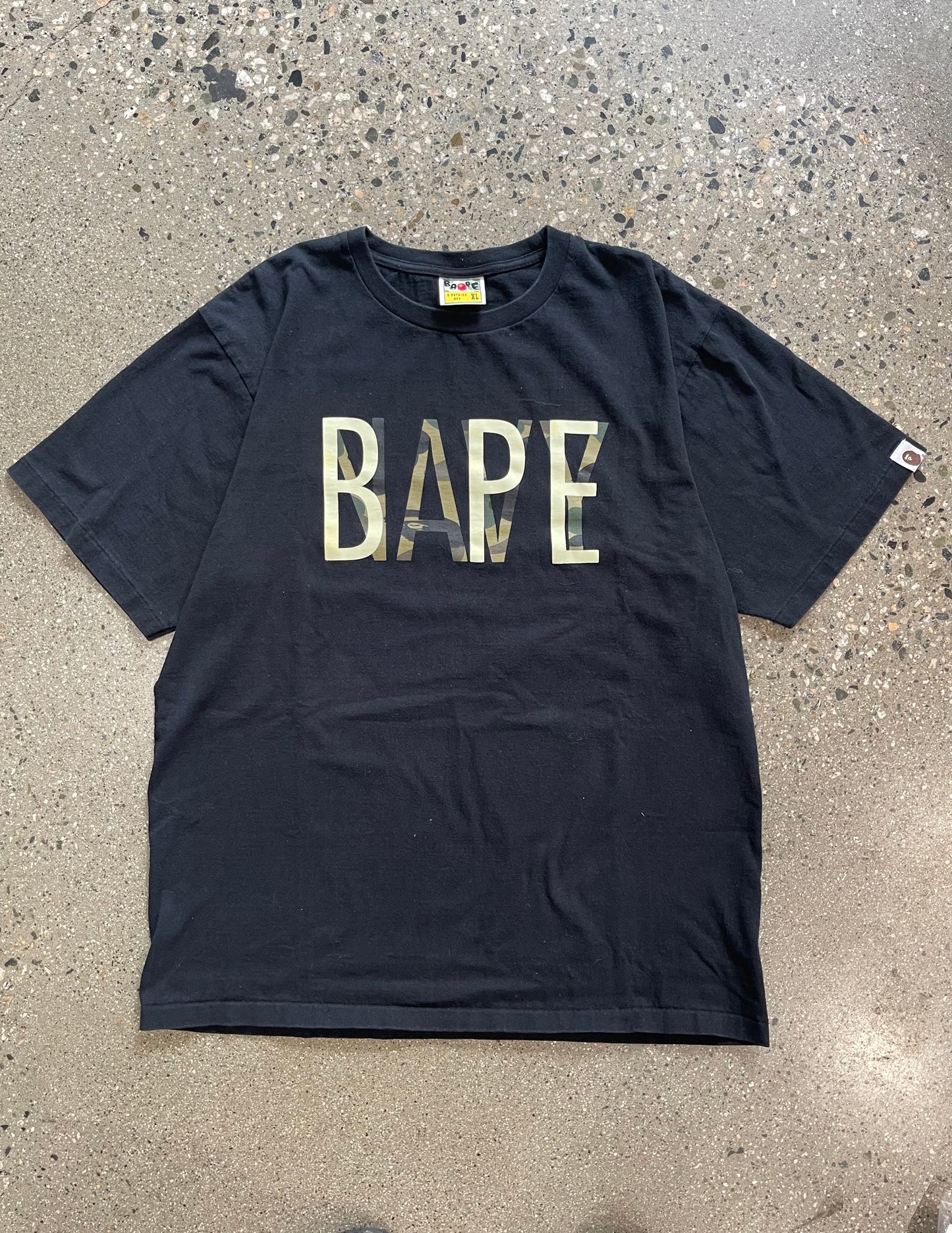 (XL) Bape Script Logo Tee