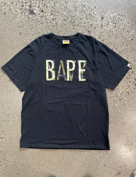 (XL) Bape Script Logo Tee