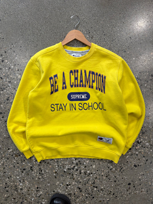 (M) SS18 Supreme x Champion Crewneck