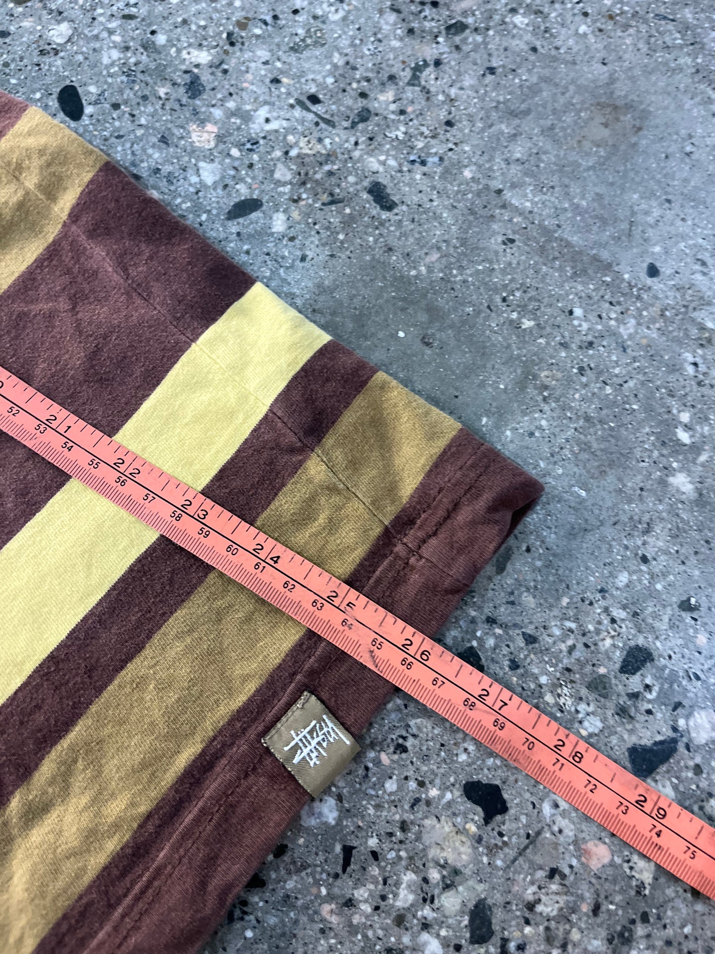 (M/L) 90s Stussy Stripe Tee