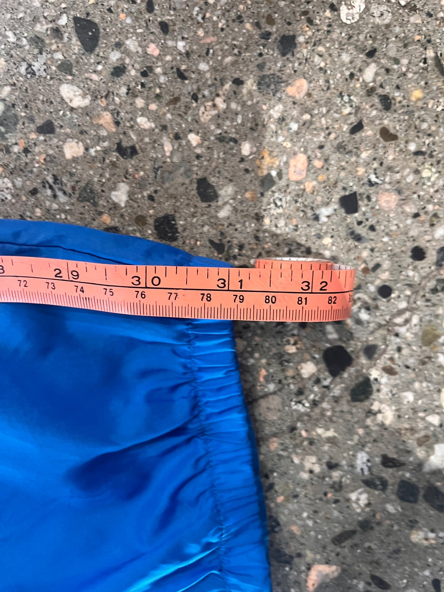 (M) 90s Nike Blue/Lime Green Windbreaker Pants