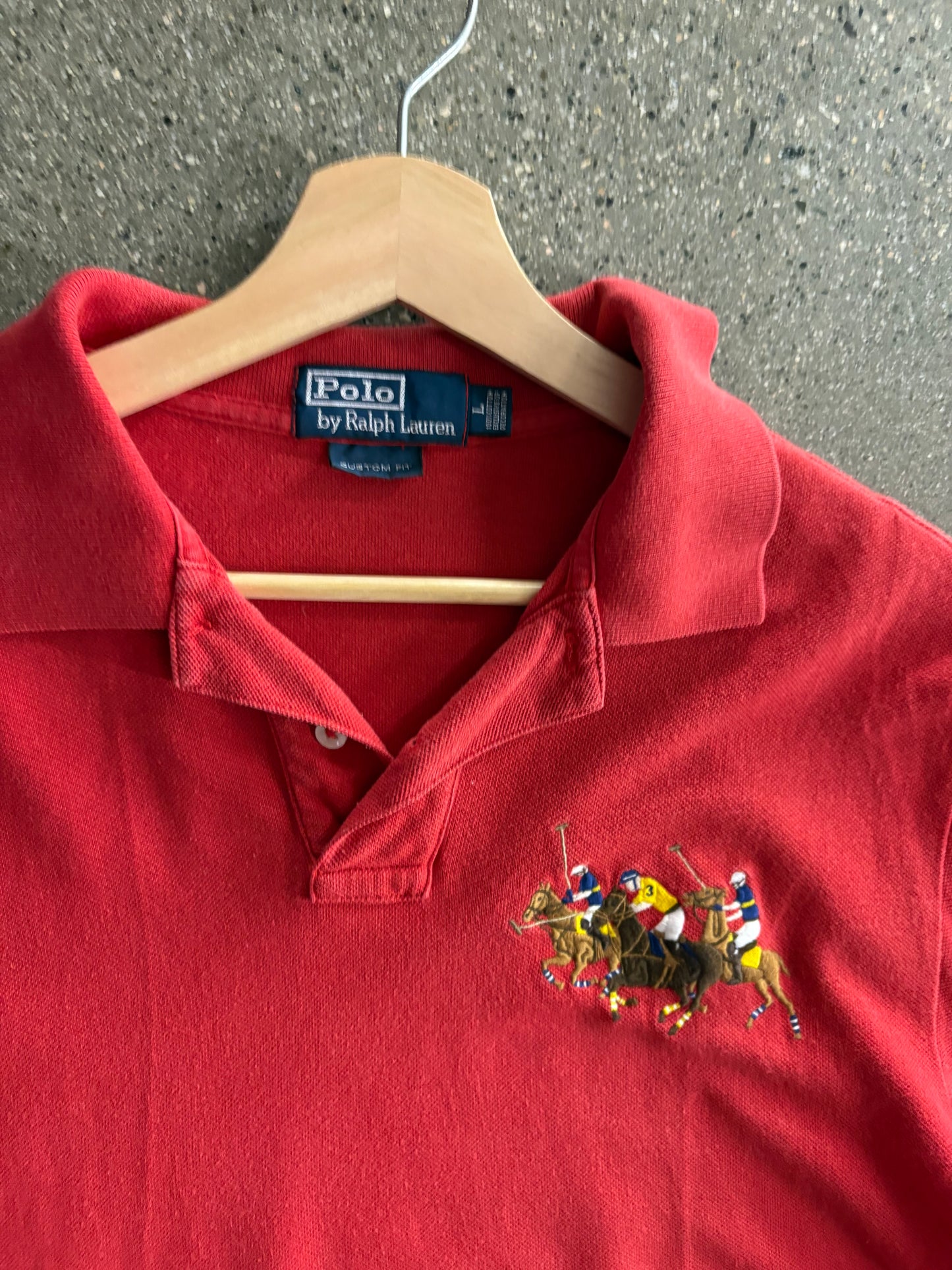 (L) 90s Polo Triple Pony
