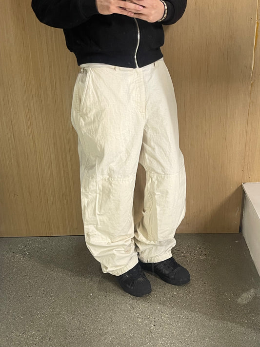 (32”) Stussy White Doubleknee Cargos