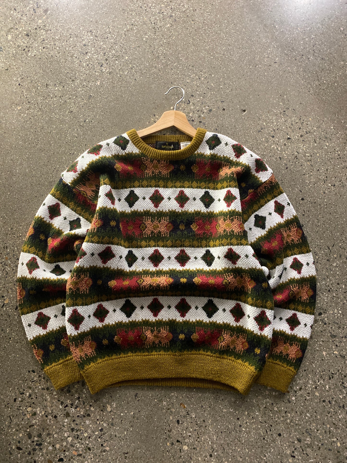(M/L) sundays thick knit pattern
