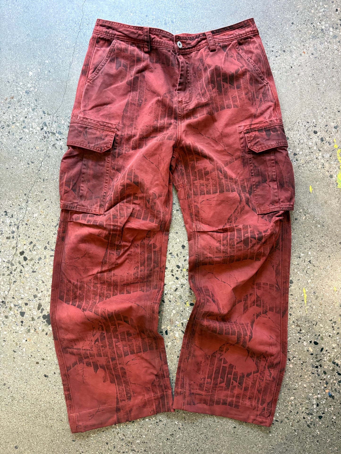 (32” x 35) Lame Moolah Camo Printed Cargo