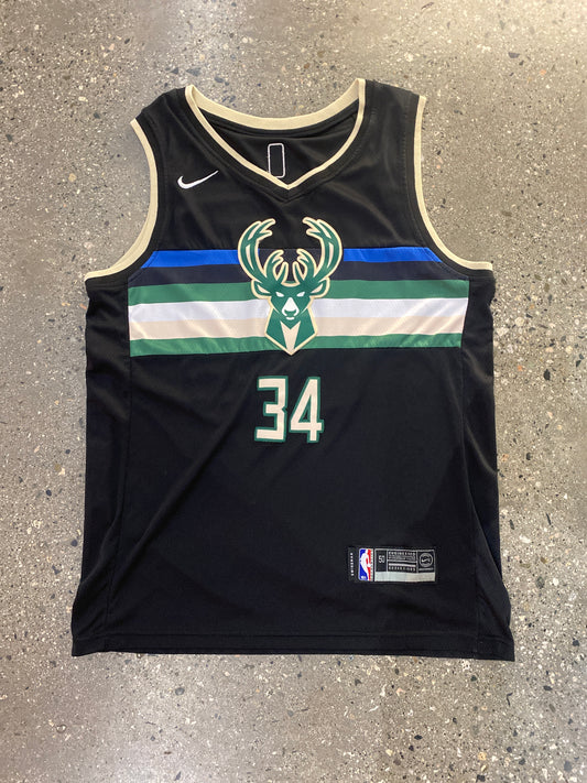 (L) Nike Milwaukee Bucks Greek Freak Jersey