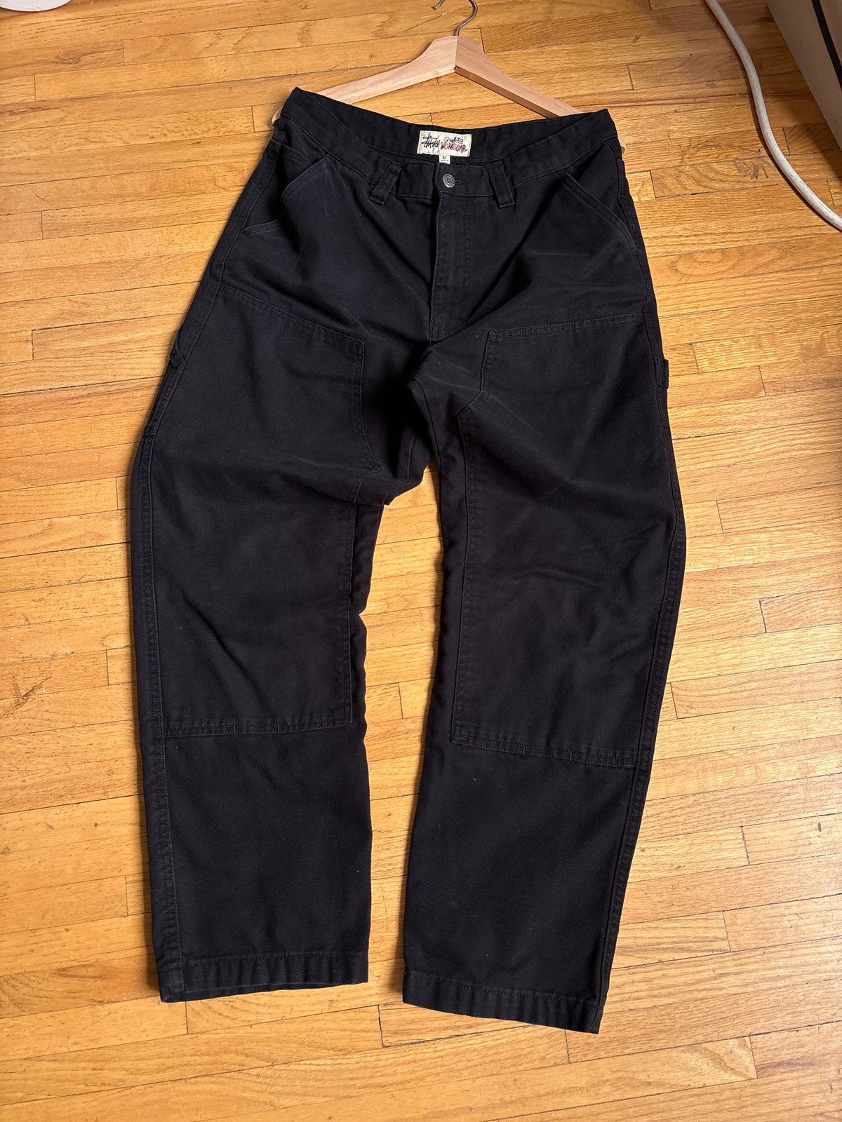 32” Stussy Black Doubleknee Jeans